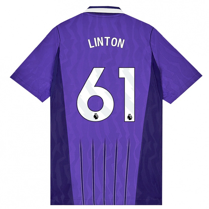 Danxen Homem Camisola Jahziah Linton #61 Roxo Branco Terceiro 2026/27 Camisa Brasil