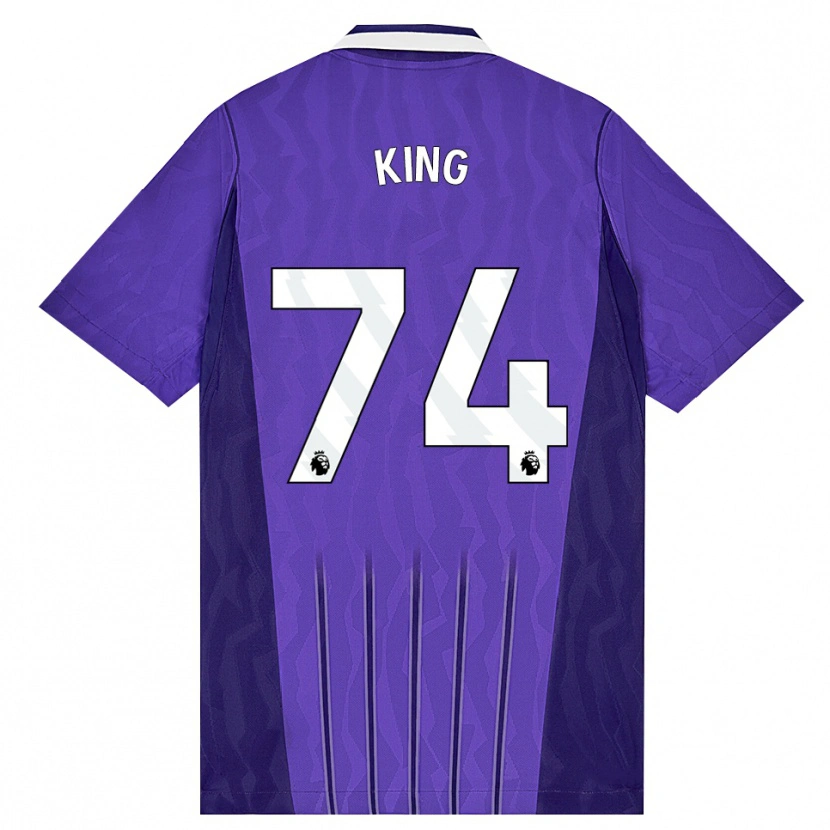 Danxen Homem Camisola Maeson King #74 Roxo Branco Terceiro 2026/27 Camisa Brasil