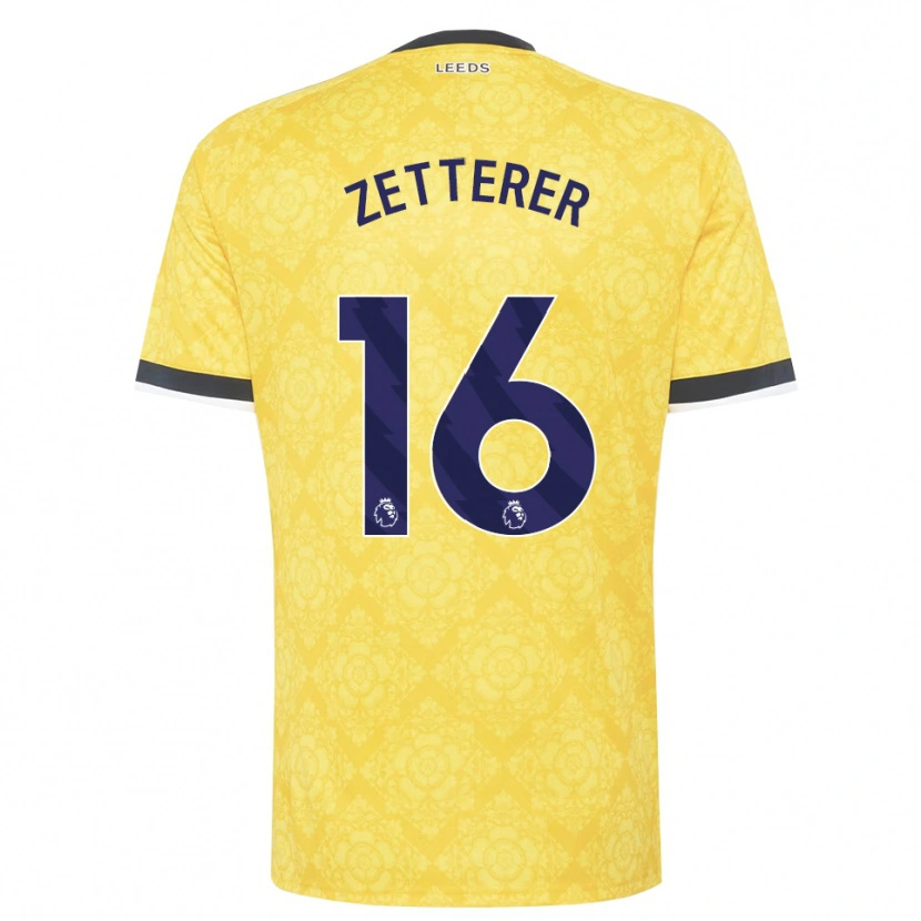 Danxen Homem Camisola Michael Zetterer #16 Amarelo Branco Preto Alternativa 2026/27 Camisa Brasil
