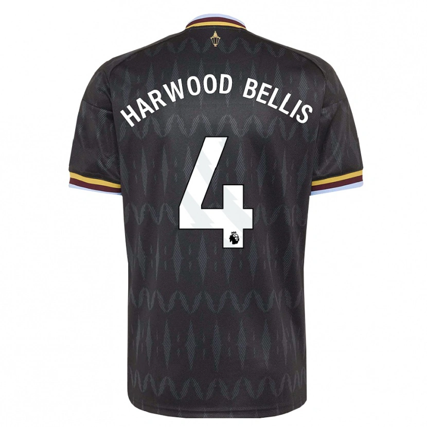 Danxen Homem Camisola Taylor Harwood-Bellis #4 Cornflowerblue Preto Amarelo Alternativa 2026/27 Camisa Brasil
