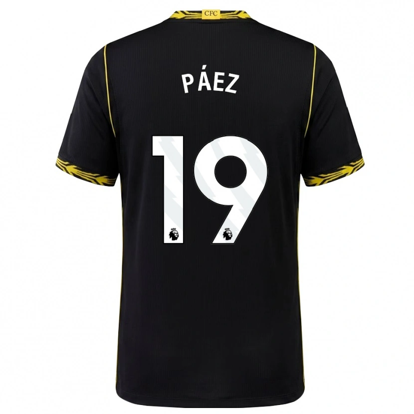 Danxen Mulher Camisola Kendry Páez #19 Preto Amarelo Alternativa 2026/27 Camisa Brasil