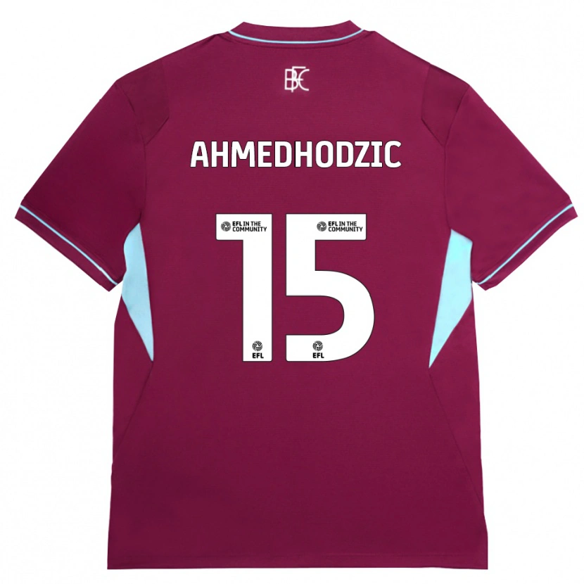 Danxen Mulher Camisola Anel Ahmedhodzic #15 Borgonha Verde Principal 2026/27 Camisa Brasil