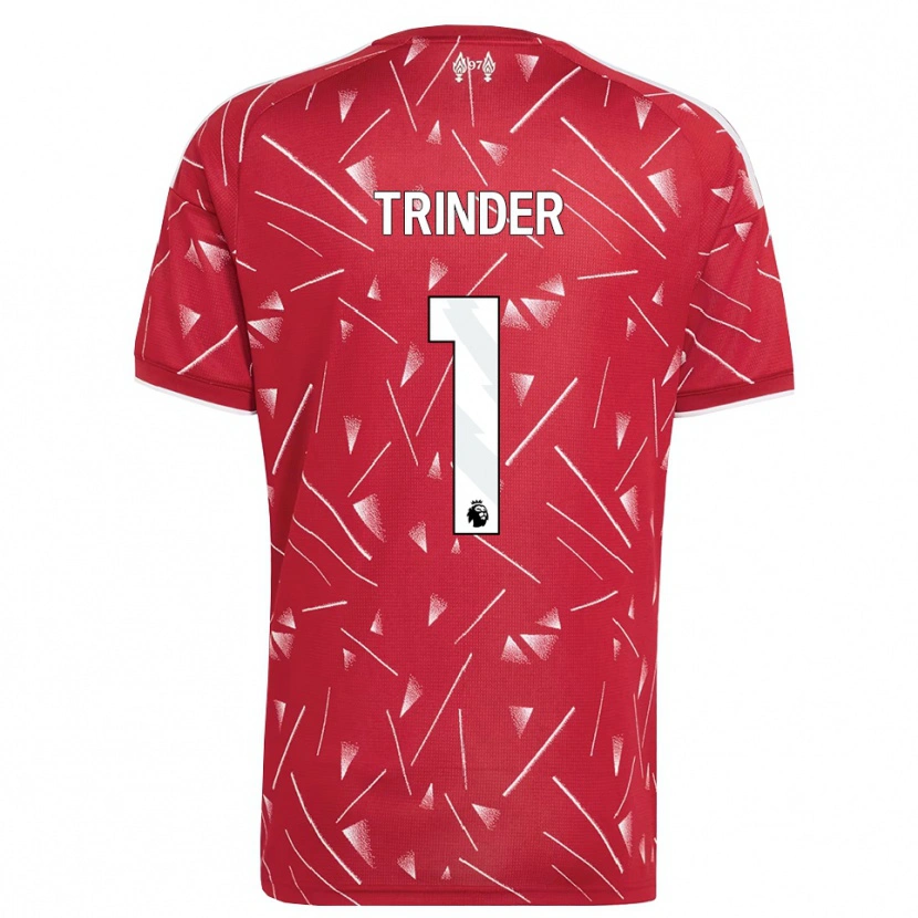 Danxen Mulher Camisola Zach Trinder #1 Branco Vermelho Principal 2026/27 Camisa Brasil