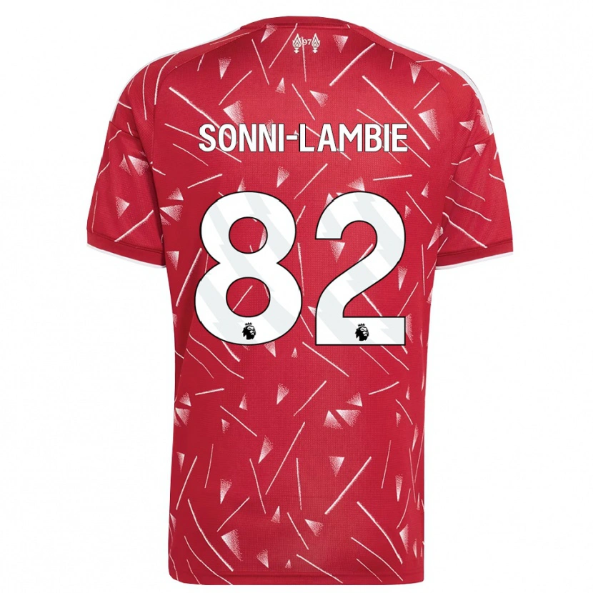 Danxen Mulher Camisola Joshua Sonni-Lambie #82 Branco Vermelho Principal 2026/27 Camisa Brasil
