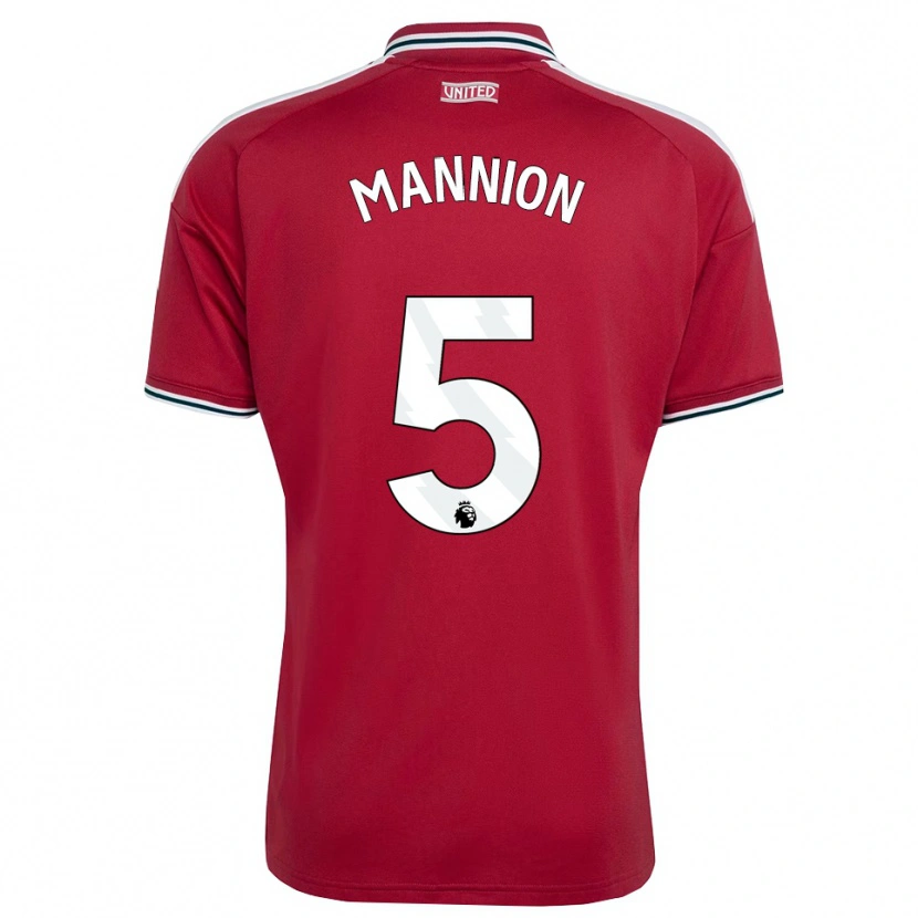 Danxen Mulher Camisola Aoife Mannion #5 Vermelho Amarelo Branco Principal 2026/27 Camisa Brasil