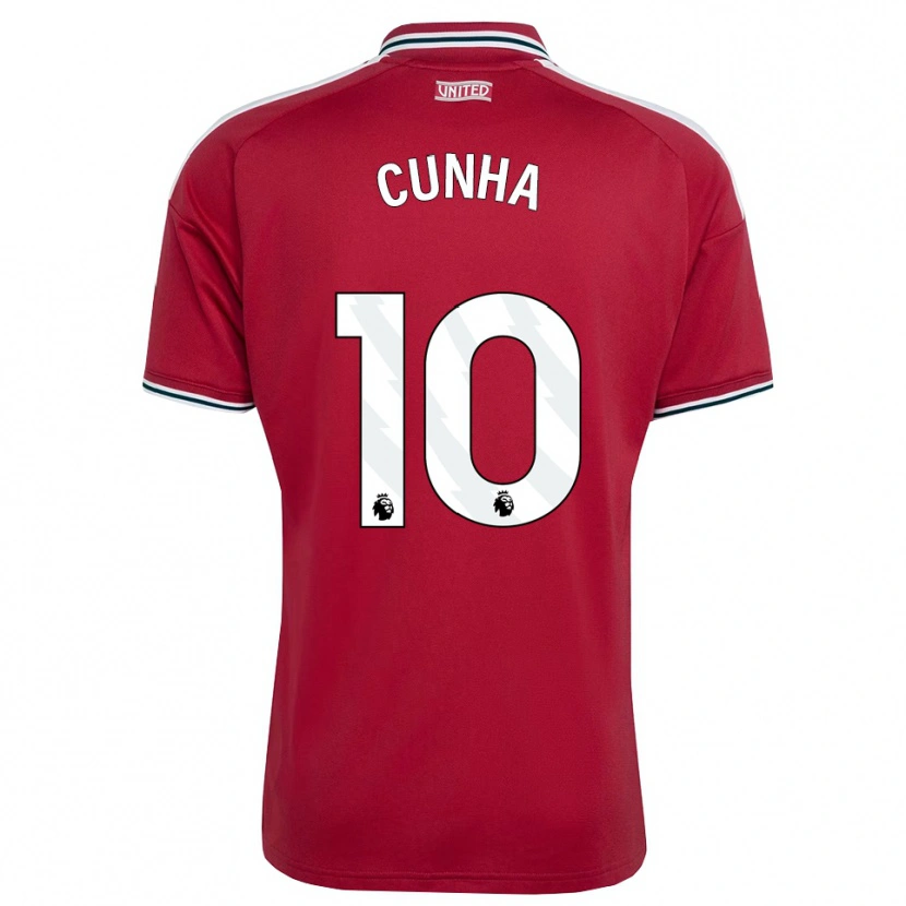 Danxen Mulher Camisola Matheus Cunha #10 Vermelho Amarelo Branco Principal 2026/27 Camisa Brasil