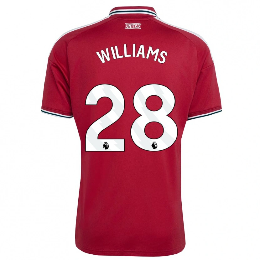 Danxen Mulher Camisola Rachel Williams #28 Vermelho Amarelo Branco Principal 2026/27 Camisa Brasil
