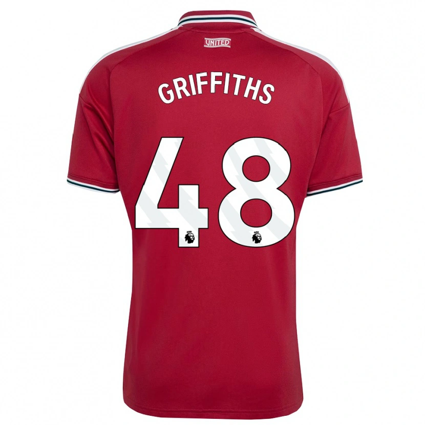 Danxen Mulher Camisola Mared Griffiths #48 Vermelho Amarelo Branco Principal 2026/27 Camisa Brasil