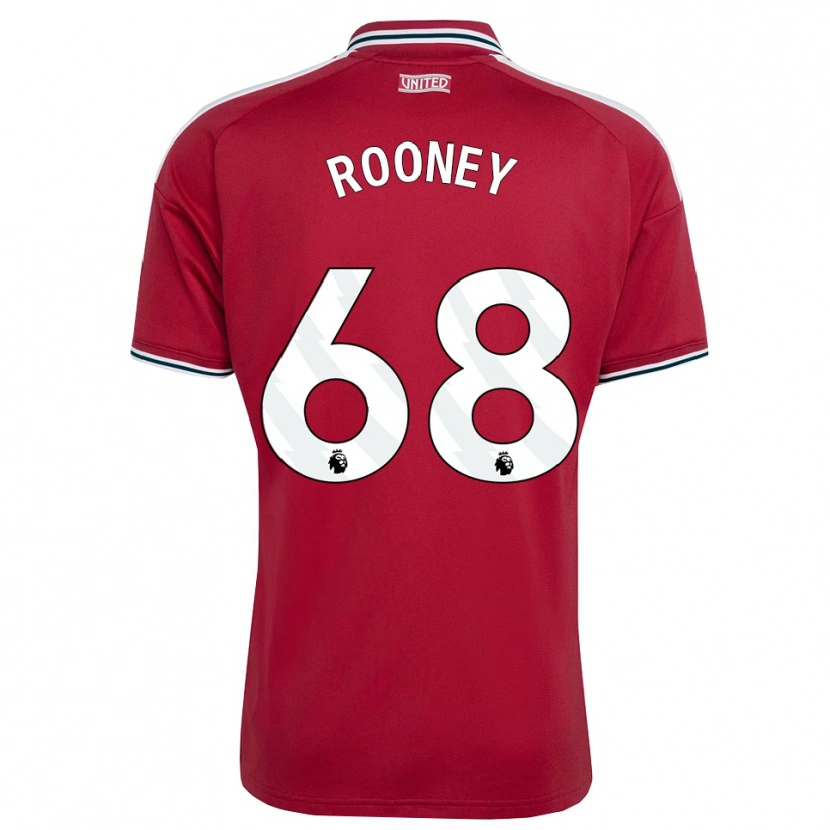Danxen Mulher Camisola Kai Rooney #68 Vermelho Amarelo Branco Principal 2026/27 Camisa Brasil