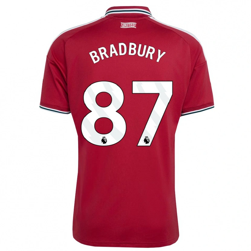 Danxen Mulher Camisola Louie Bradbury #87 Vermelho Amarelo Branco Principal 2026/27 Camisa Brasil