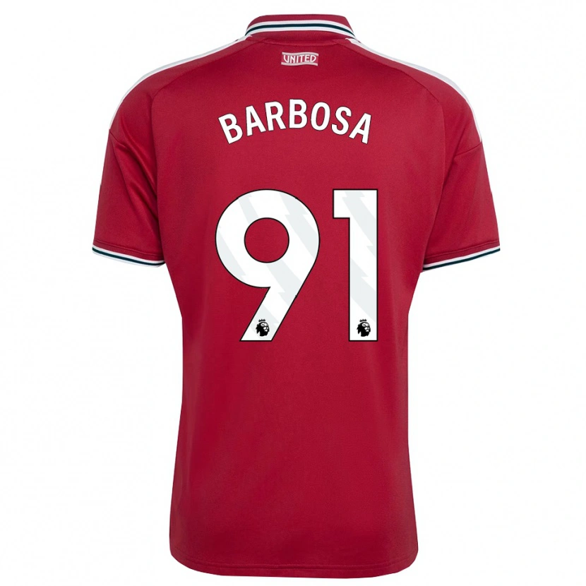 Danxen Mulher Camisola Neithan Barbosa #91 Vermelho Amarelo Branco Principal 2026/27 Camisa Brasil