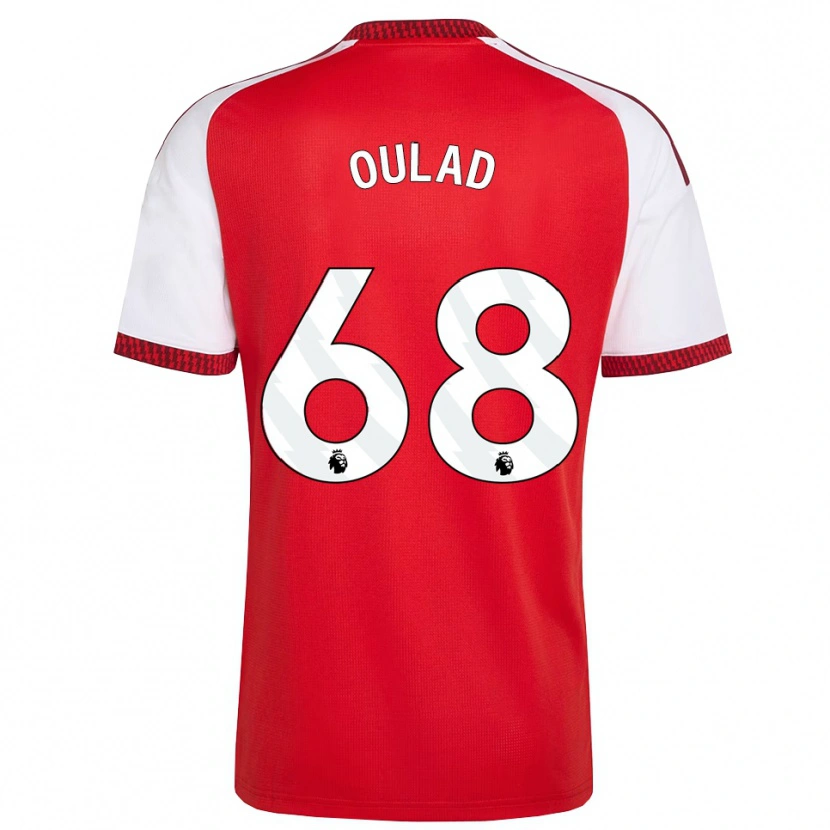 Danxen Mulher Camisola Salah-Eddine Oulad M'hand #68 Vermelho Branco Preto Principal 2026/27 Camisa Brasil