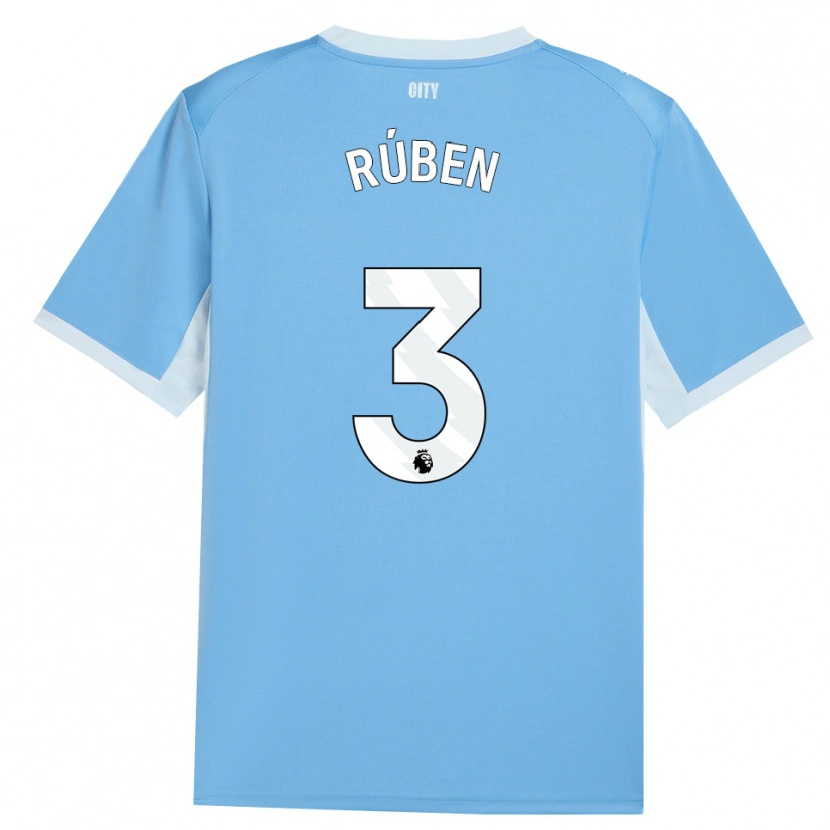 Danxen Mulher Camisola Rúben Dias #3 Lightskyblue Branco Principal 2026/27 Camisa Brasil