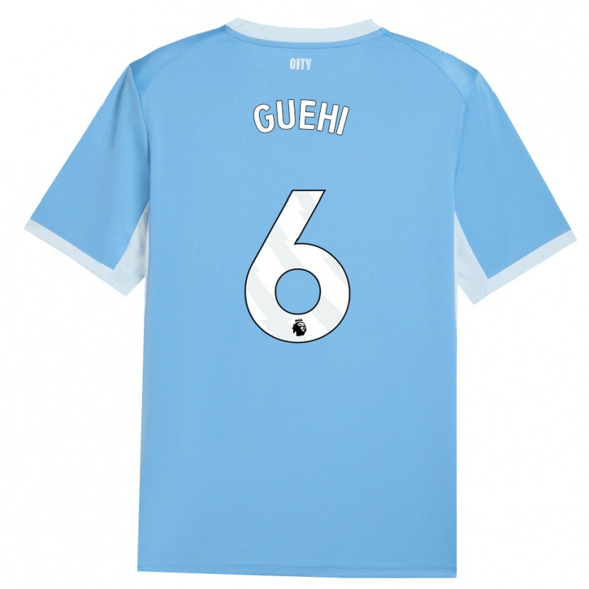 Danxen Mulher Camisola Marc Guéhi #6 Lightskyblue Branco Principal 2026/27 Camisa Brasil