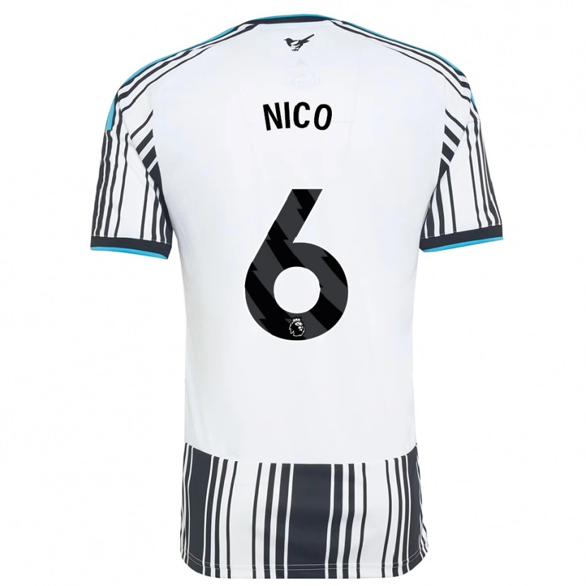 Danxen Mulher Camisola Nico González #6 Skyblue Preto Branco Principal 2026/27 Camisa Brasil