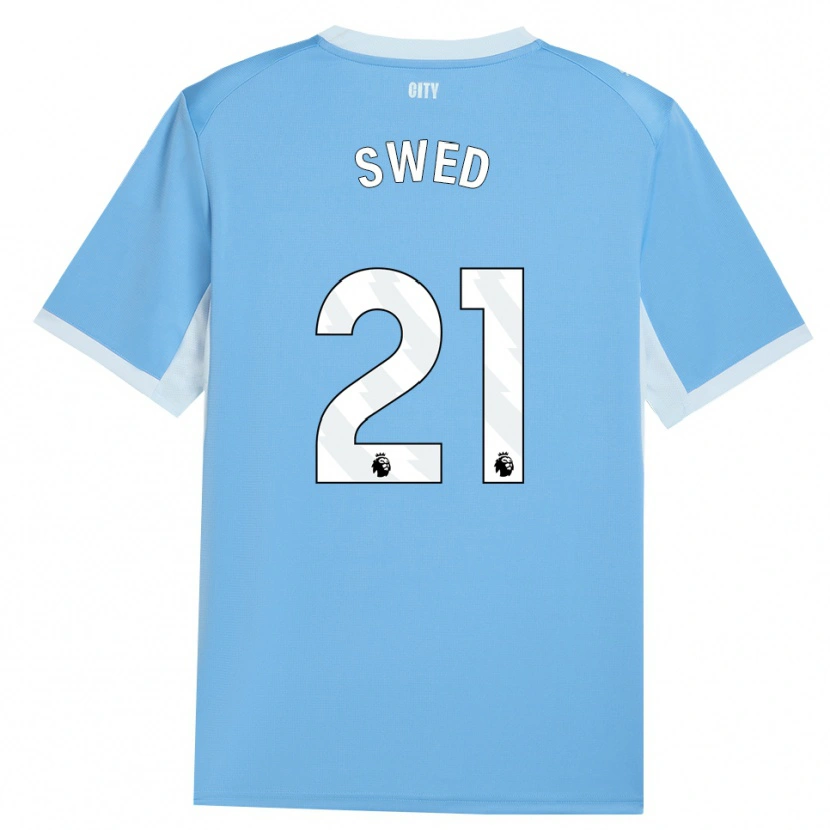 Danxen Mulher Camisola Hamza Swed #21 Lightskyblue Branco Principal 2026/27 Camisa Brasil
