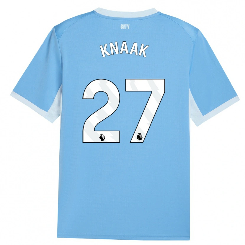 Danxen Mulher Camisola Rebecca Knaak #27 Lightskyblue Branco Principal 2026/27 Camisa Brasil