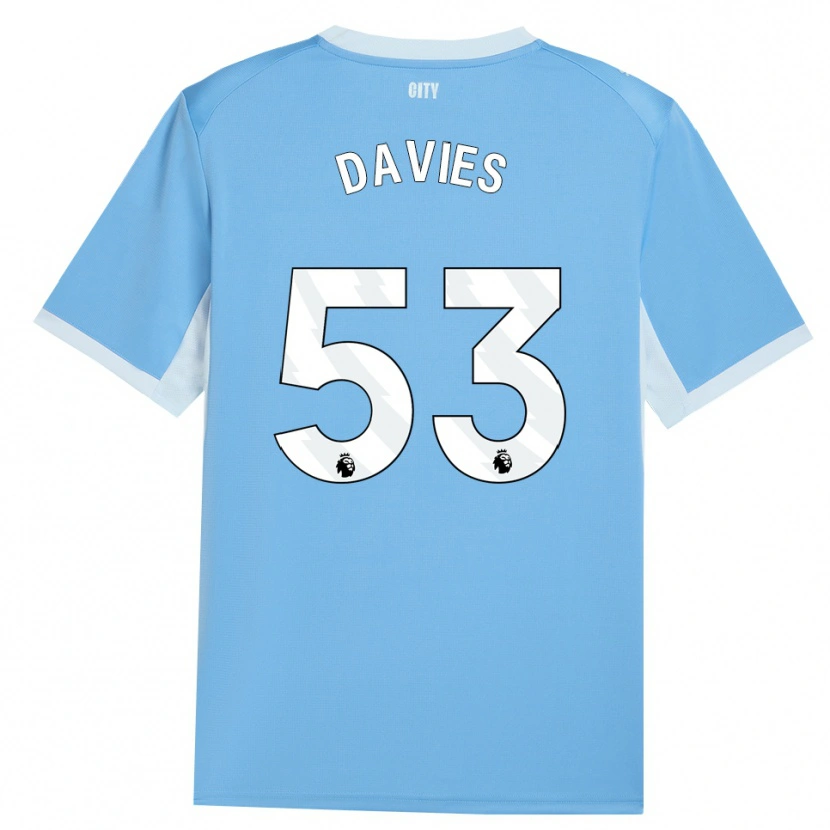 Danxen Mulher Camisola Mayzee Davies #53 Lightskyblue Branco Principal 2026/27 Camisa Brasil