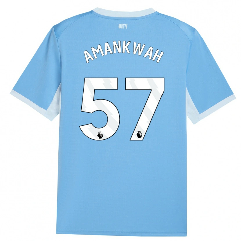 Danxen Mulher Camisola Yeboah Amankwah #57 Lightskyblue Branco Principal 2026/27 Camisa Brasil