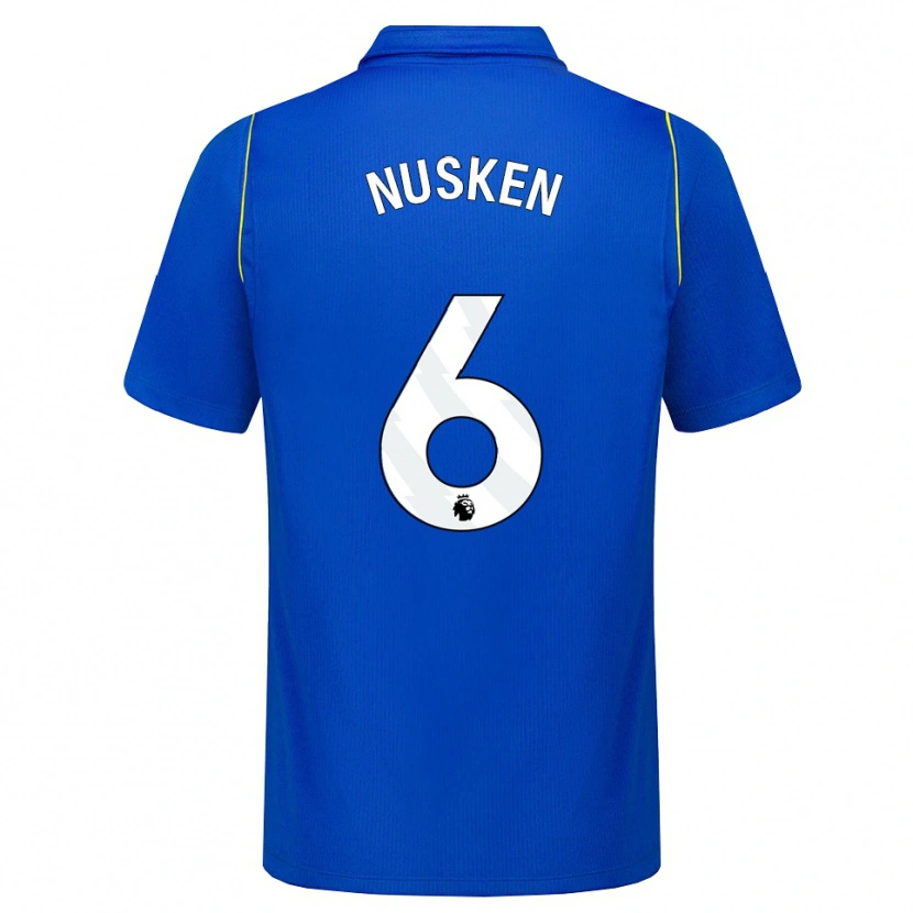 Danxen Mulher Camisola Sjoeke Nüsken #6 Azul Amarelo Principal 2026/27 Camisa Brasil