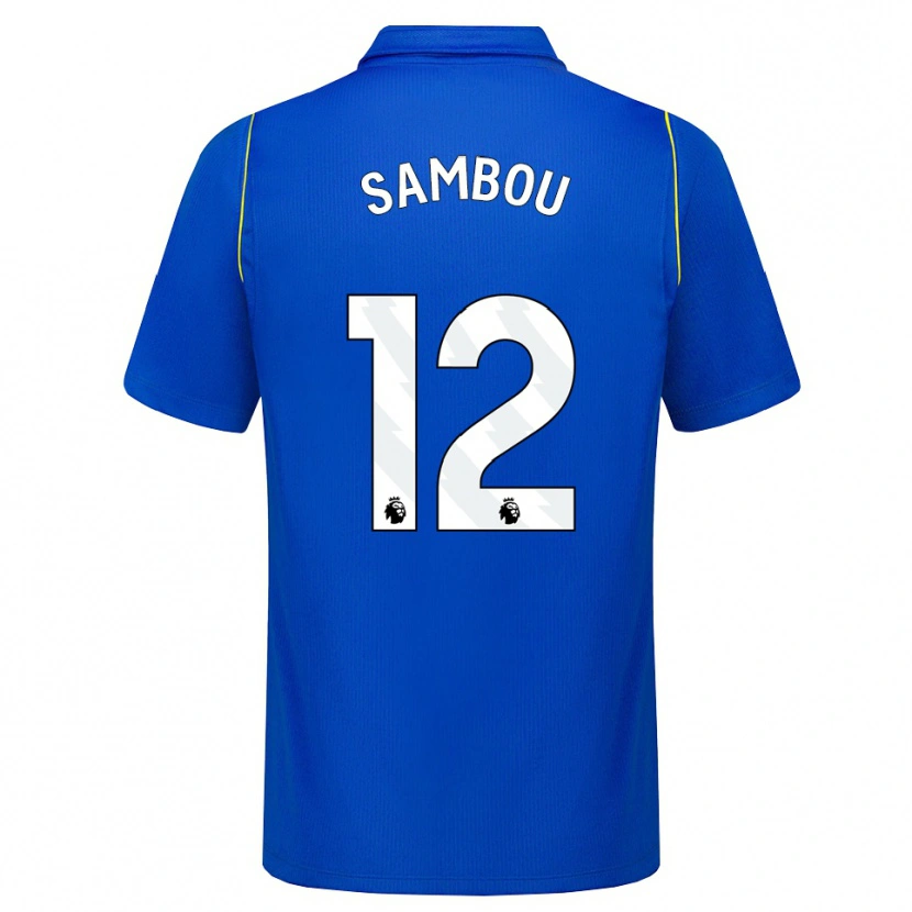 Danxen Mulher Camisola Gabriel Sambou #12 Azul Amarelo Principal 2026/27 Camisa Brasil