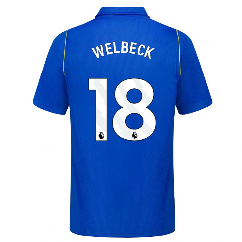 Danxen Mulher Camisola Danny Welbeck #18 Azul Amarelo Principal 2026/27 Camisa Brasil