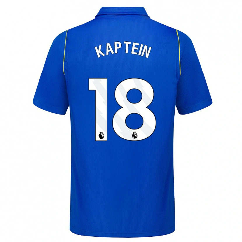 Danxen Mulher Camisola Wieke Kaptein #18 Azul Amarelo Principal 2026/27 Camisa Brasil