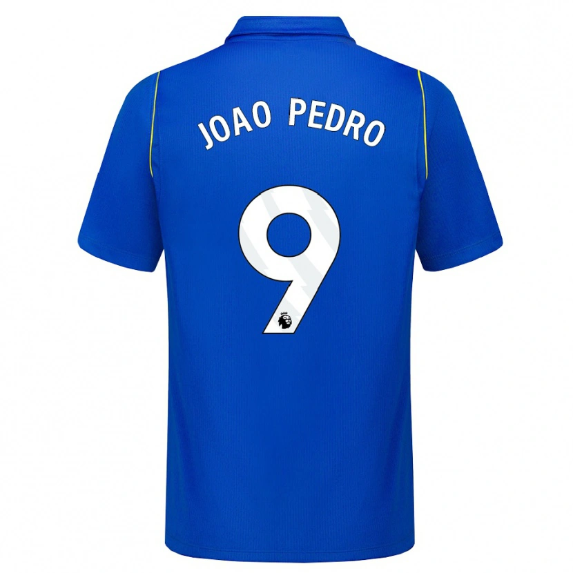 Danxen Mulher Camisola João Pedro #9 Azul Amarelo Principal 2026/27 Camisa Brasil