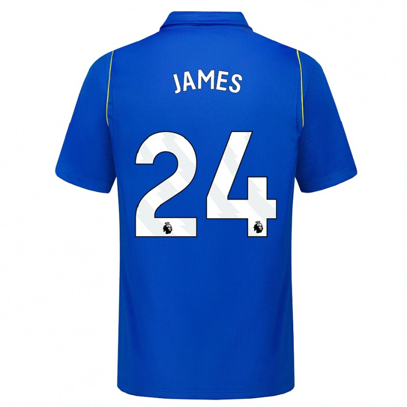 Danxen Mulher Camisola Reece James #24 Azul Amarelo Principal 2026/27 Camisa Brasil