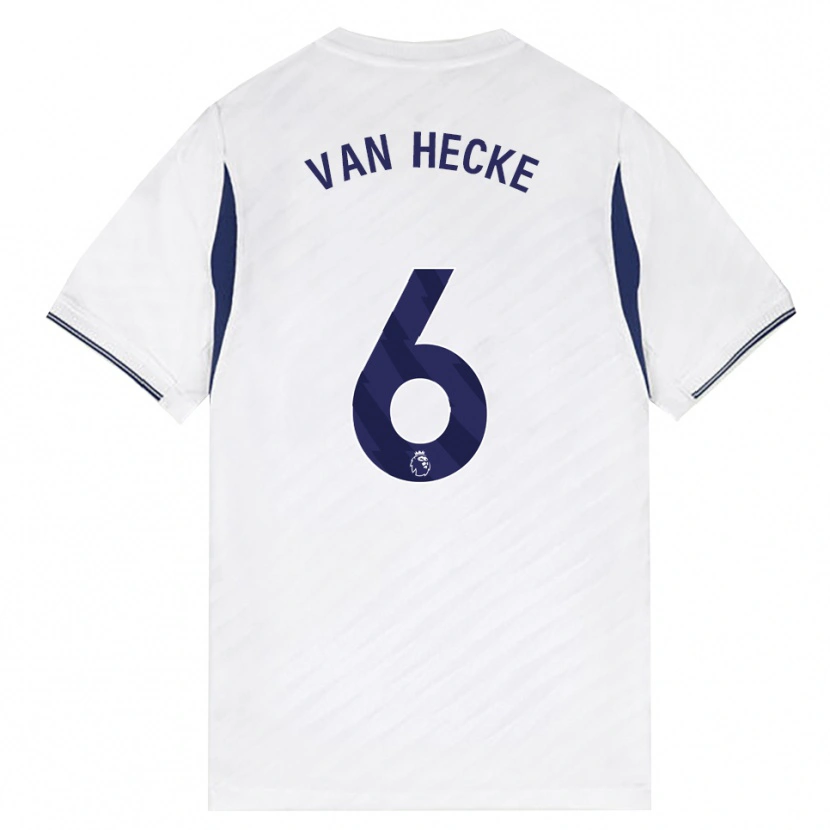 Danxen Mulher Camisola Jan Paul Van Hecke #6 Branco Vermelho Roxo Principal 2026/27 Camisa Brasil