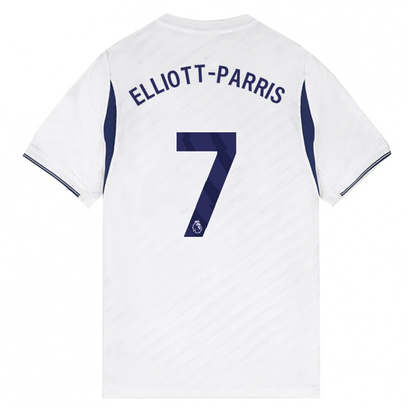 Danxen Mulher Camisola Reiss Elliott-Parris #7 Branco Vermelho Roxo Principal 2026/27 Camisa Brasil