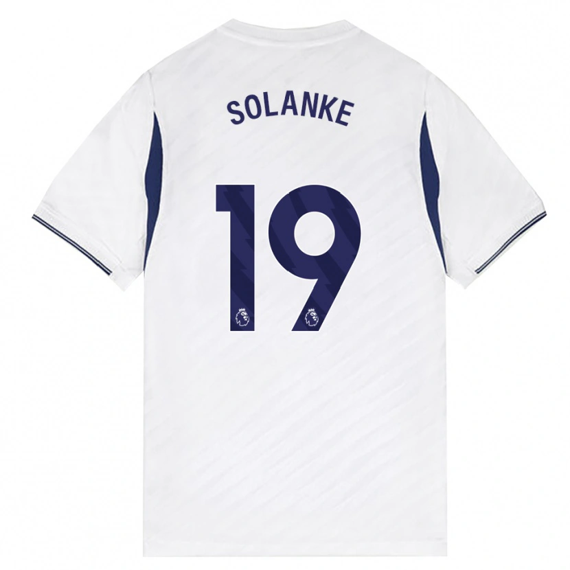 Danxen Mulher Camisola Dominic Solanke #19 Branco Vermelho Roxo Principal 2026/27 Camisa Brasil