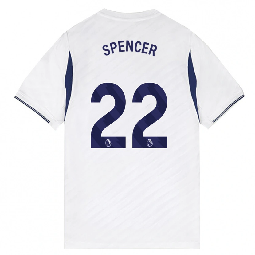 Danxen Mulher Camisola Rebecca Spencer #22 Branco Vermelho Roxo Principal 2026/27 Camisa Brasil