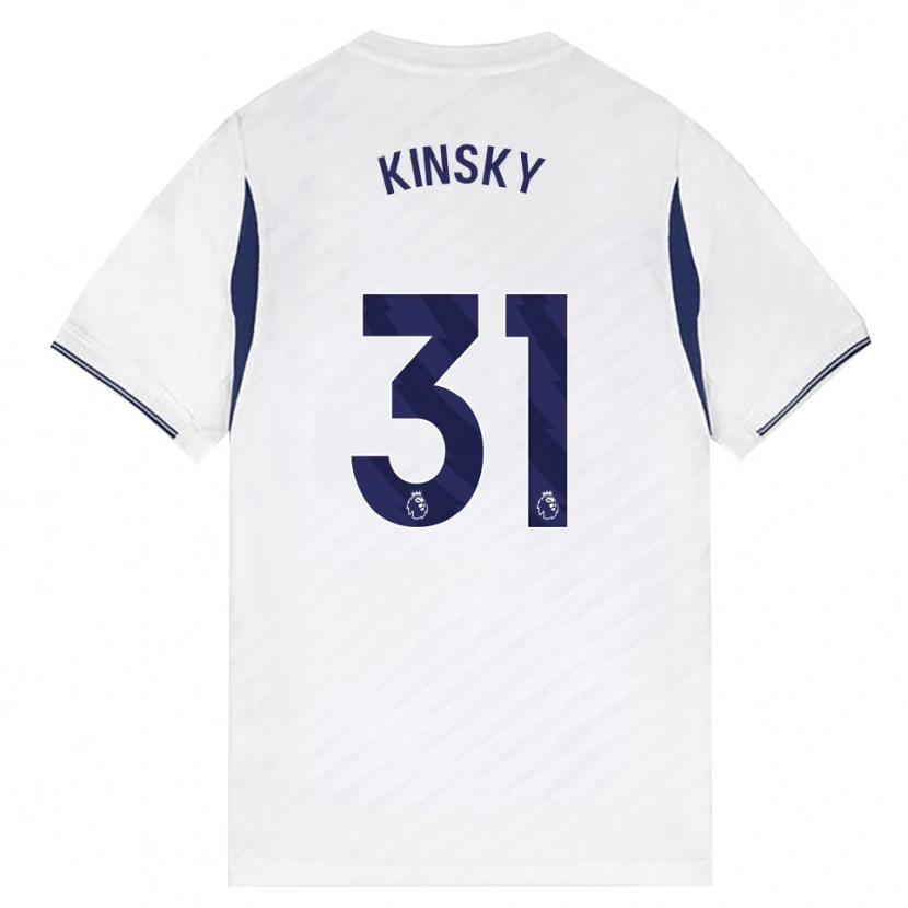 Danxen Mulher Camisola Antonín Kinský #31 Branco Vermelho Roxo Principal 2026/27 Camisa Brasil