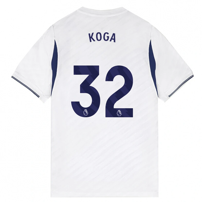 Danxen Mulher Camisola Tōko Koga #32 Branco Vermelho Roxo Principal 2026/27 Camisa Brasil