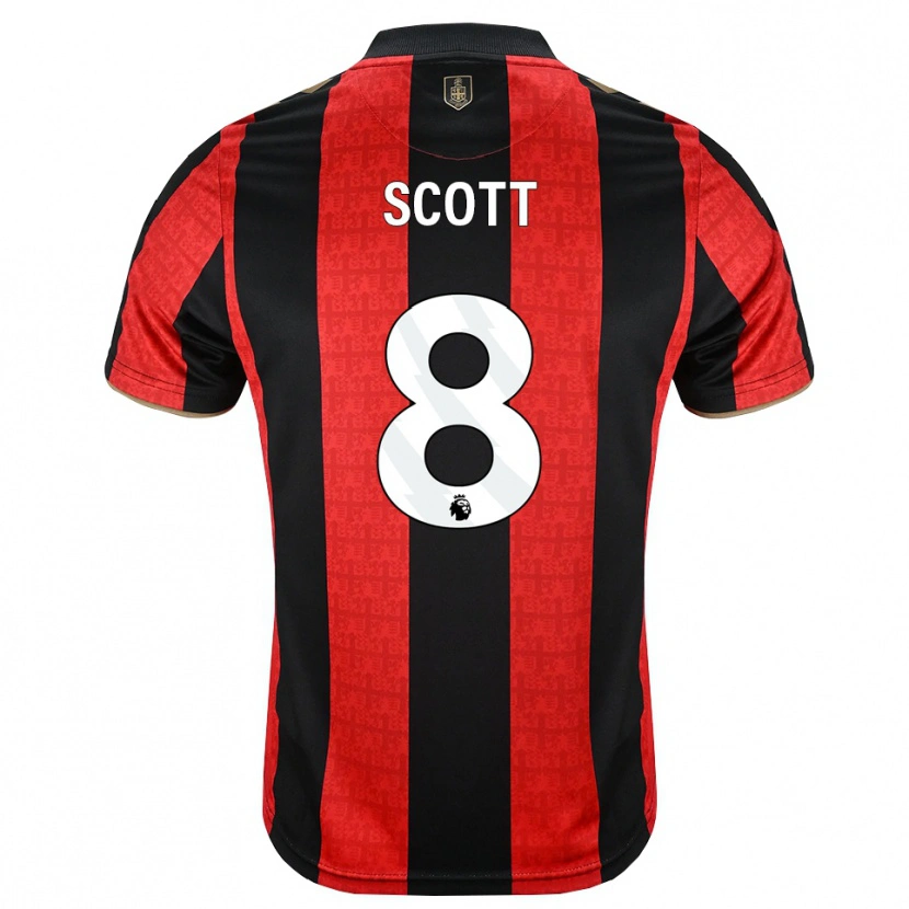 Danxen Mulher Camisola Alex Scott #8 Goldenrod Vermelho Preto Principal 2026/27 Camisa Brasil