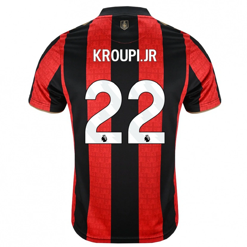 Danxen Mulher Camisola Junior Kroupi #22 Goldenrod Vermelho Preto Principal 2026/27 Camisa Brasil