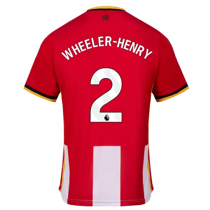 Danxen Mulher Camisola Joseph Wheeler-Henry #2 Amarelo Preto Vermelho Principal 2026/27 Camisa Brasil