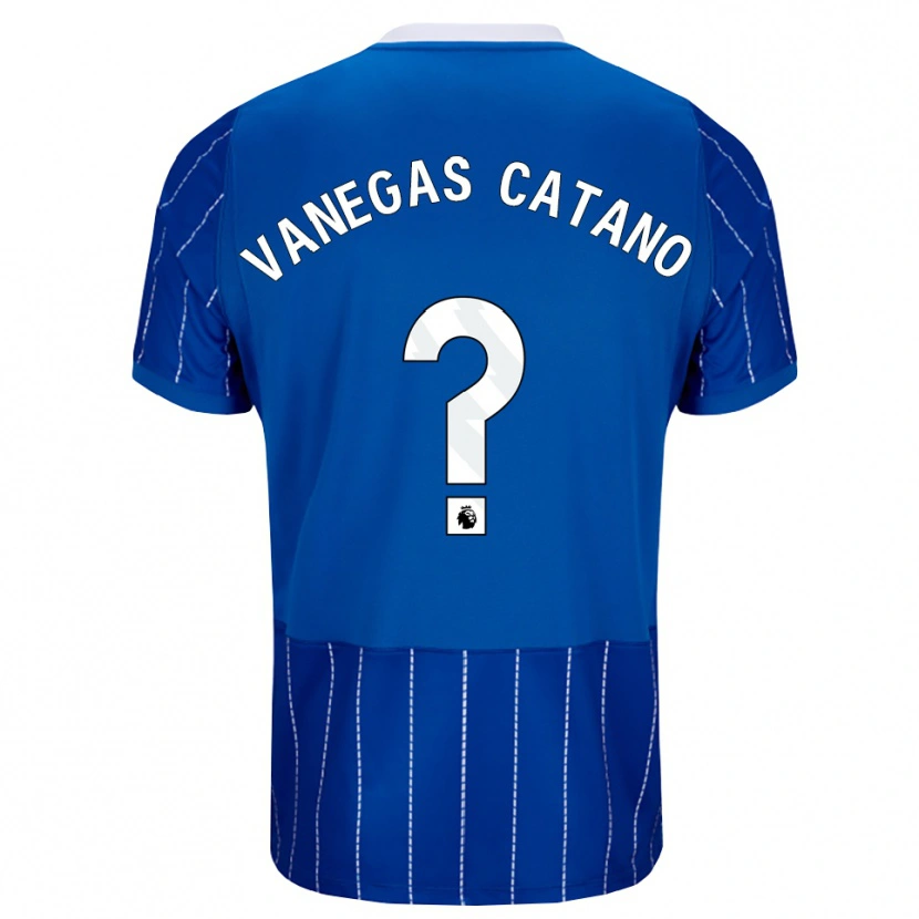 Danxen Mulher Camisola Manuela Vanegas Catano #0 Mediumblue Branco Principal 2026/27 Camisa Brasil
