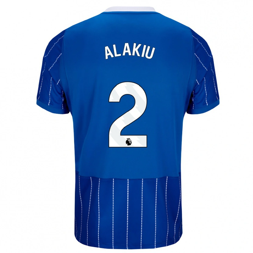Danxen Mulher Camisola Isaiah Alakiu #2 Mediumblue Branco Principal 2026/27 Camisa Brasil