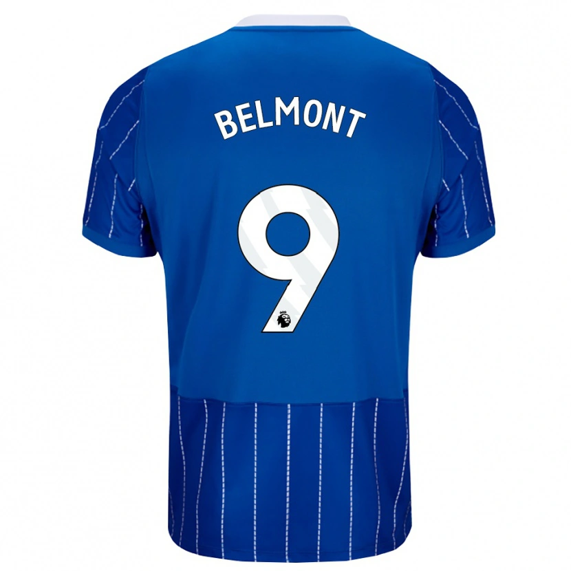 Danxen Mulher Camisola Joe Belmont #9 Mediumblue Branco Principal 2026/27 Camisa Brasil