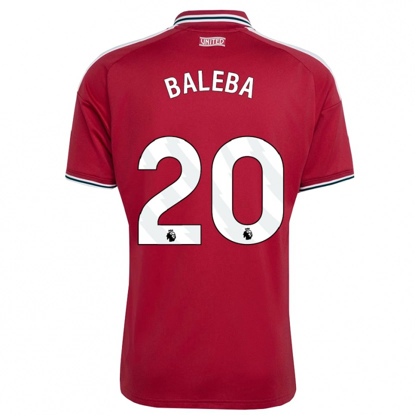 Danxen Mulher Camisola Carlos Baleba #20 Vermelho Amarelo Branco Principal 2026/27 Camisa Brasil