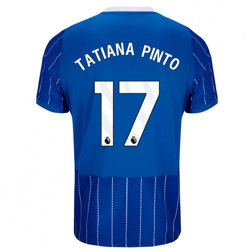 Danxen Mulher Camisola Tatiana Vanessa Ferreira Pinto #17 Mediumblue Branco Principal 2026/27 Camisa Brasil