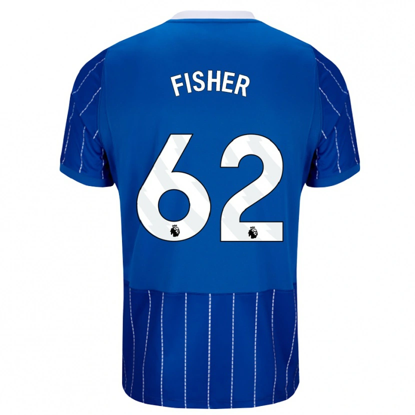 Danxen Mulher Camisola Hugo Fisher #62 Mediumblue Branco Principal 2026/27 Camisa Brasil