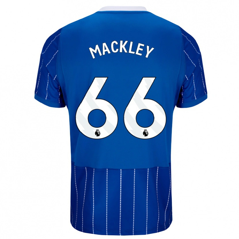 Danxen Mulher Camisola Callum Mackley #66 Mediumblue Branco Principal 2026/27 Camisa Brasil