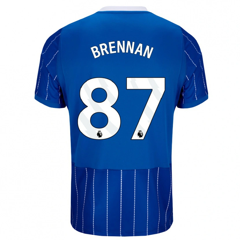 Danxen Mulher Camisola Zach Brennan #87 Mediumblue Branco Principal 2026/27 Camisa Brasil