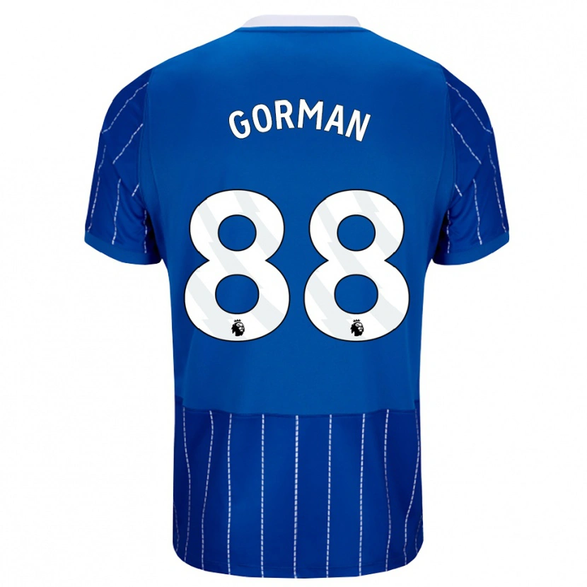 Danxen Mulher Camisola Ronnie Gorman #88 Mediumblue Branco Principal 2026/27 Camisa Brasil