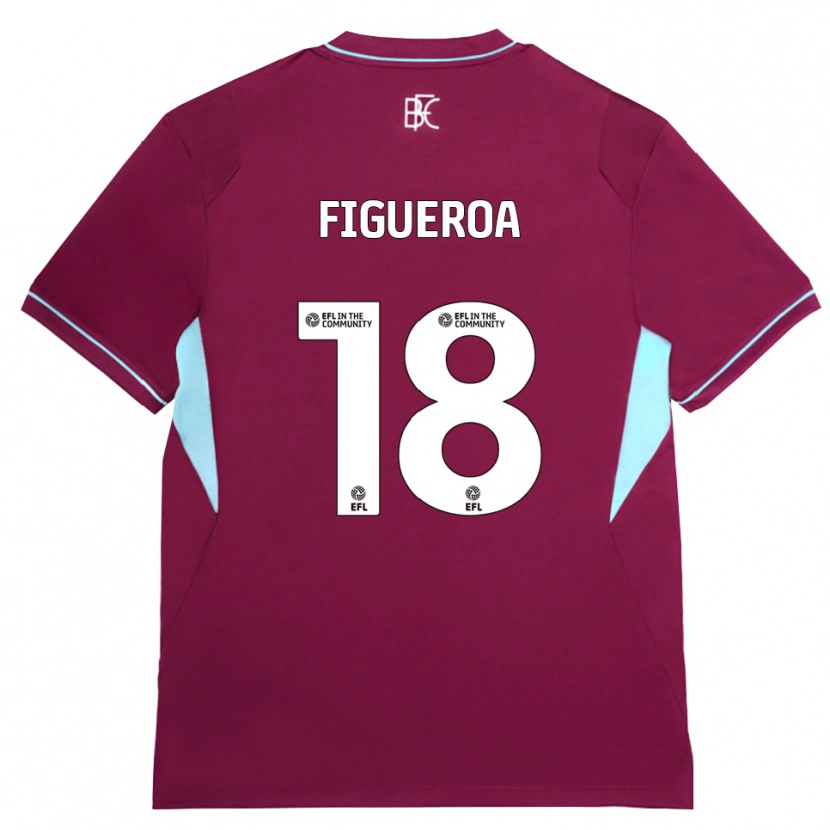Danxen Mulher Camisola Keyvan Figueroa #18 Borgonha Verde Principal 2026/27 Camisa Brasil