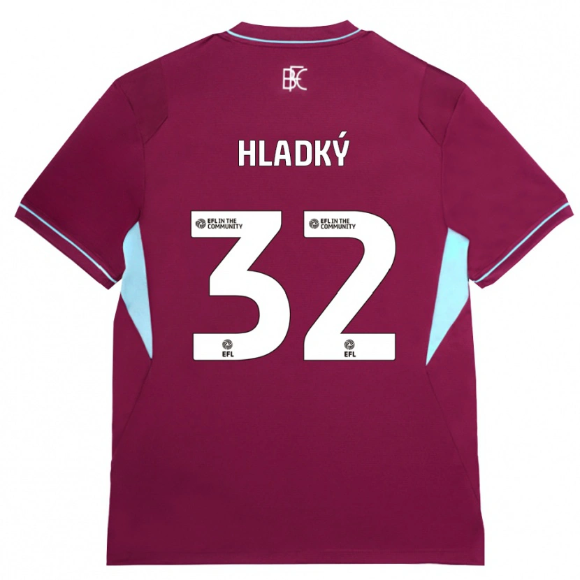 Danxen Mulher Camisola Vaclav Hladky #32 Borgonha Verde Principal 2026/27 Camisa Brasil