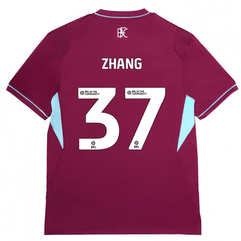 Danxen Mulher Camisola Jiaming Zhang #37 Borgonha Verde Principal 2026/27 Camisa Brasil